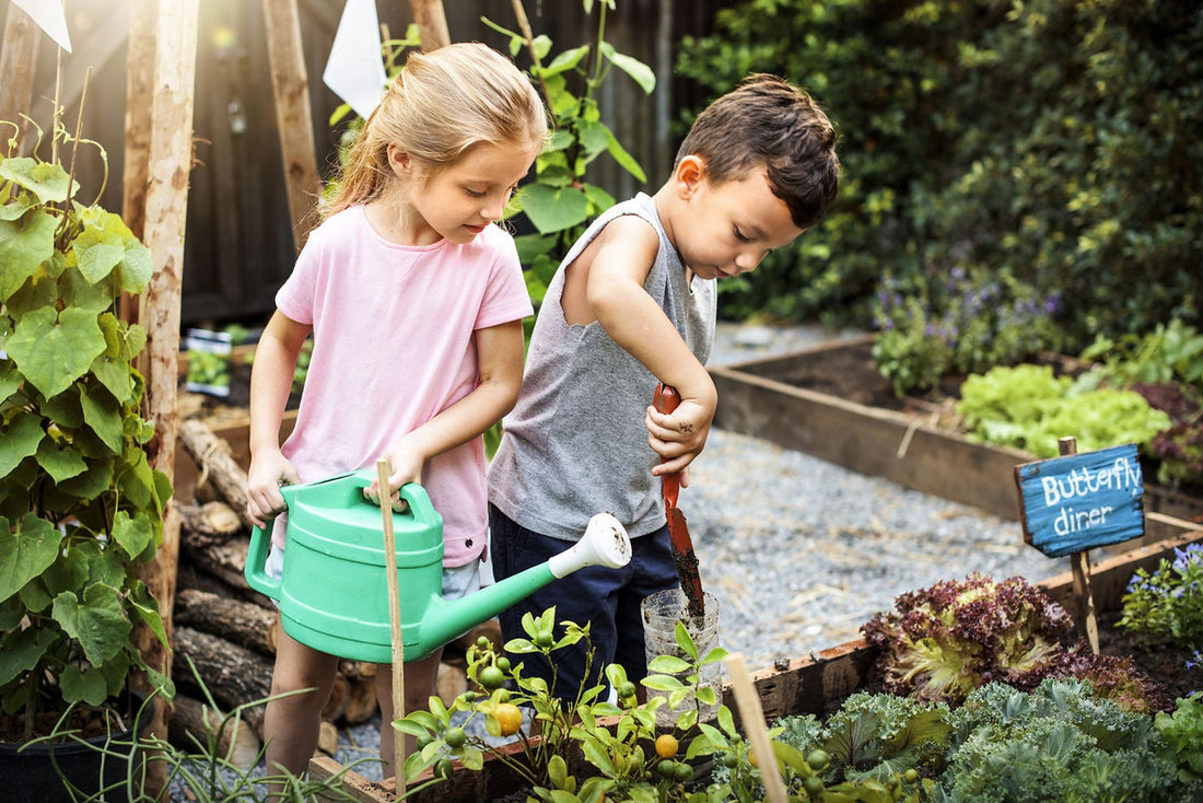 children gardening, diy project with kids